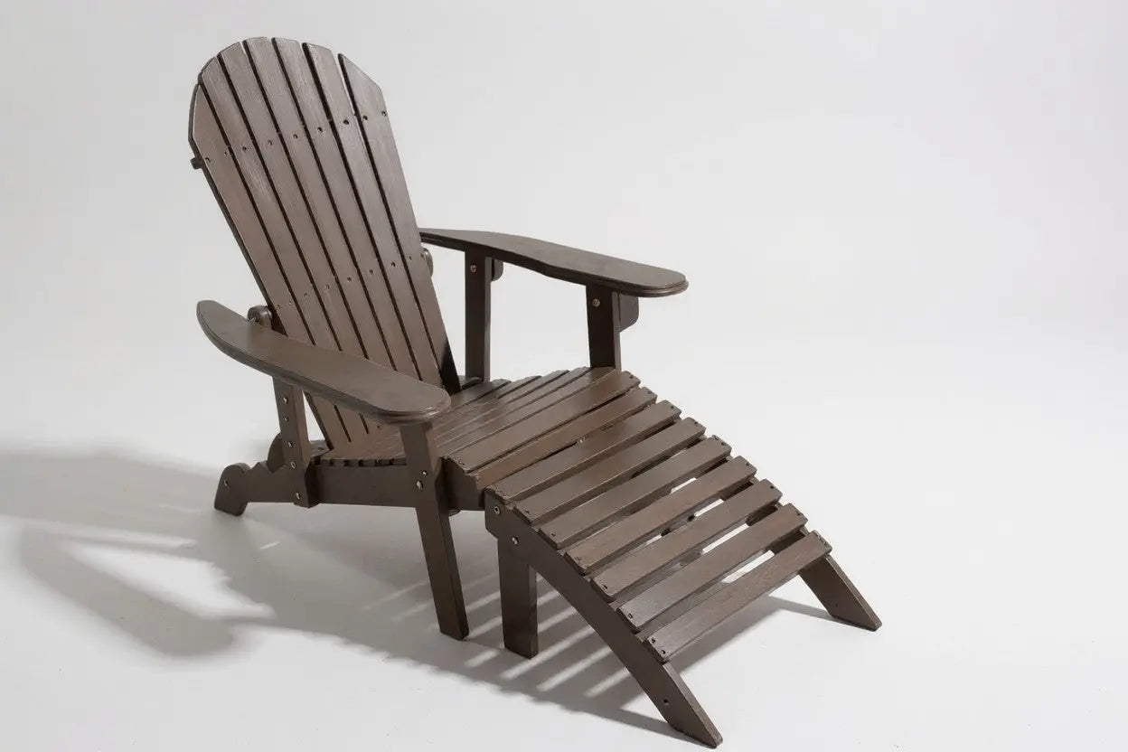 LUNA Adirondack Chair with Leg Rest Begili