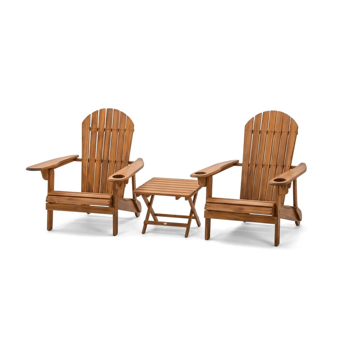 SUSU 3-Piece Adirondack Sunlounge Set