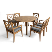 CHERRY 6-Seater Outdoor Extendable Dining Set Begili