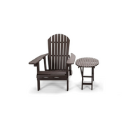 LUNA Adirondack Chair with Coffee Table Begili