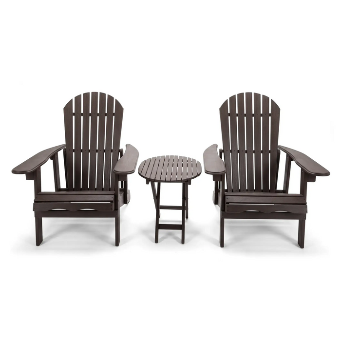 LUNA 3-Piece Adirondack Sunlounge Set