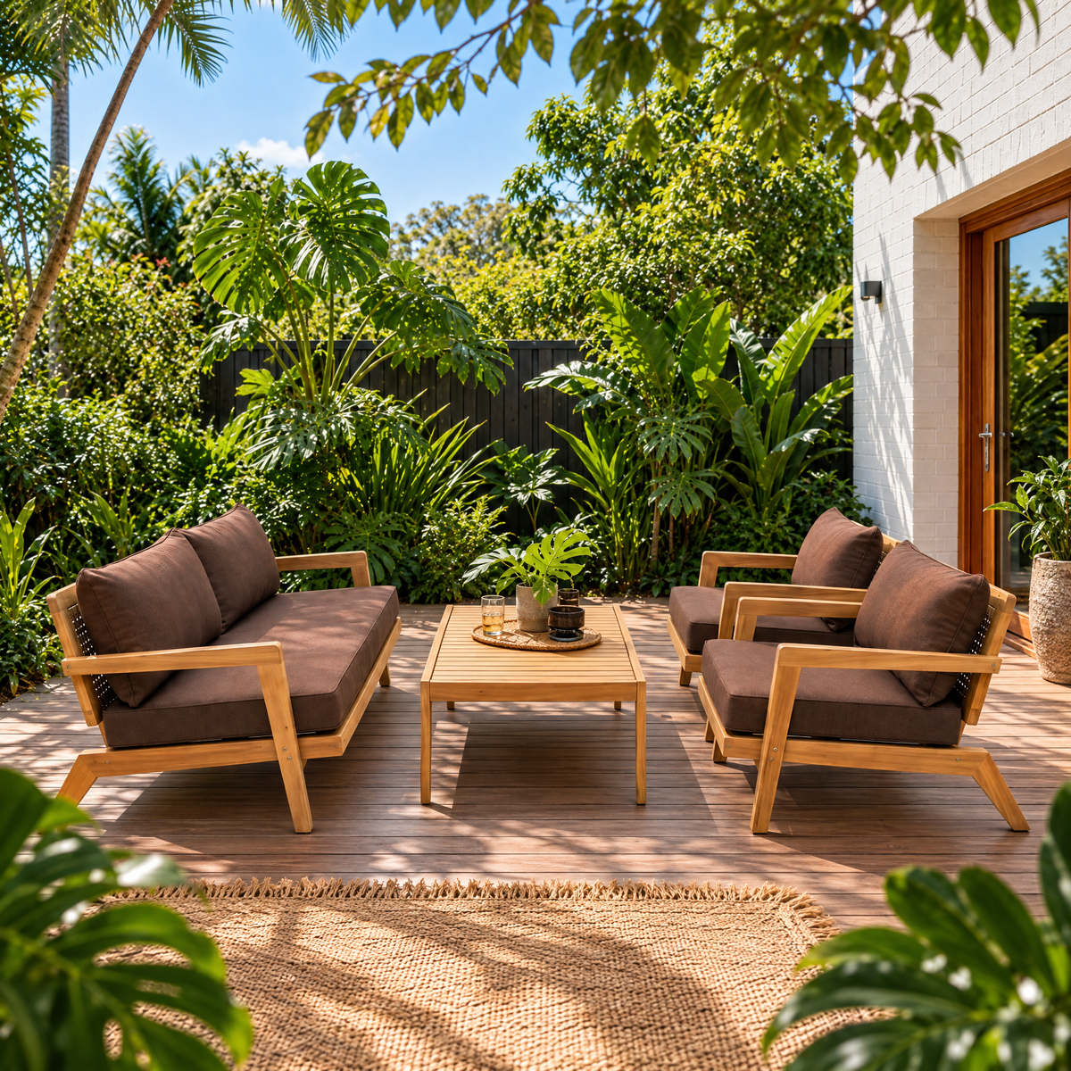YURI 4-Seater Outdoor Lounge Set Begili