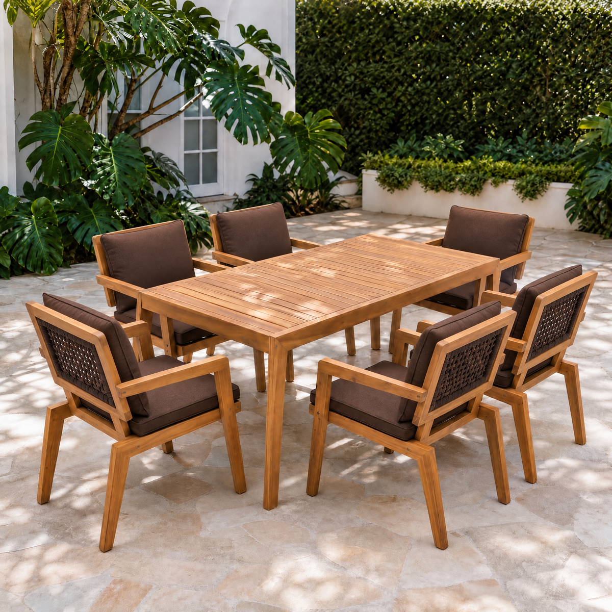 YURI 6-Seater Outdoor Dining Set Begili