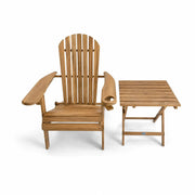 SUSU Adirondack Chair with Coffee Table Begili