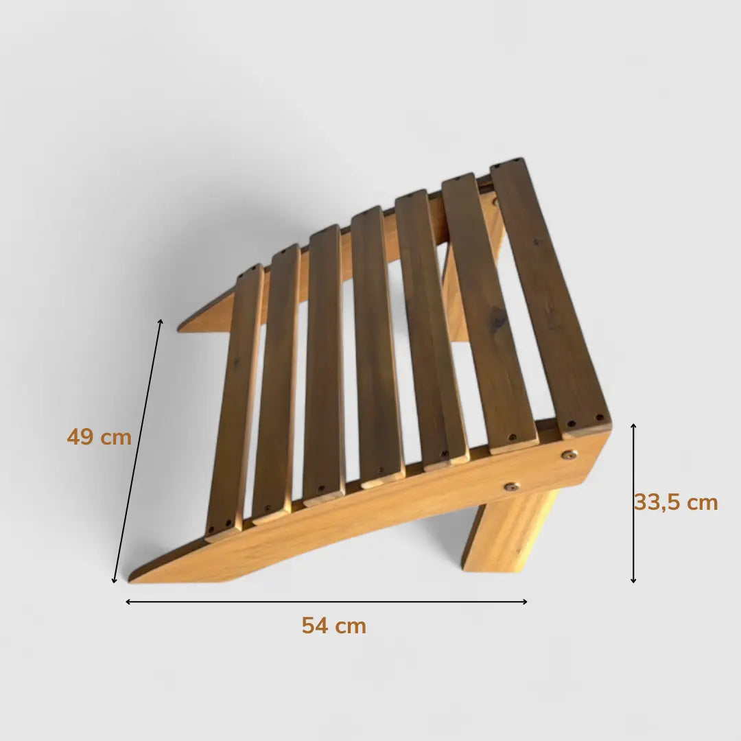 SUSU Adirondack Chair with Leg Rest Begili