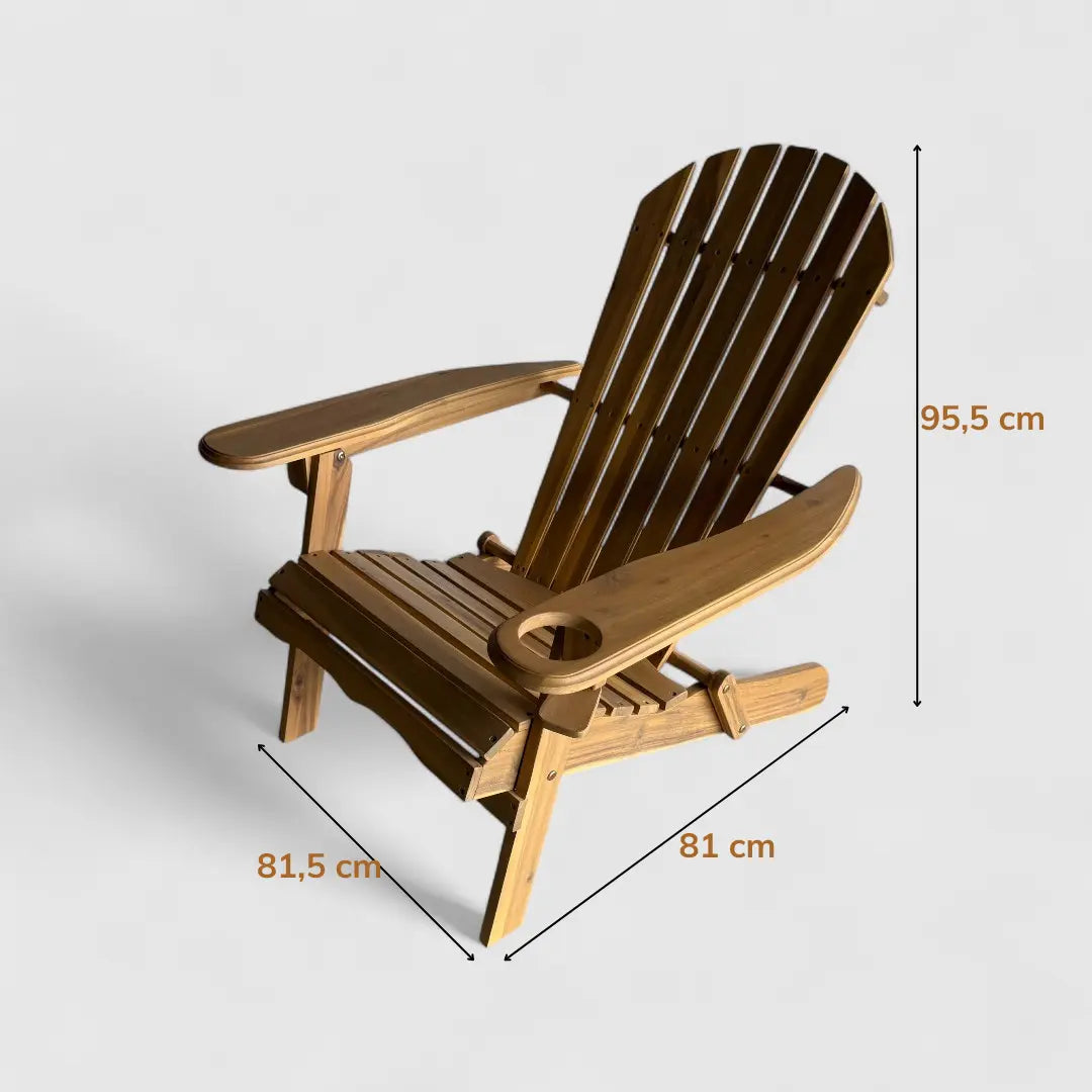 SUSU Adirondack Chair with Coffee Table Begili