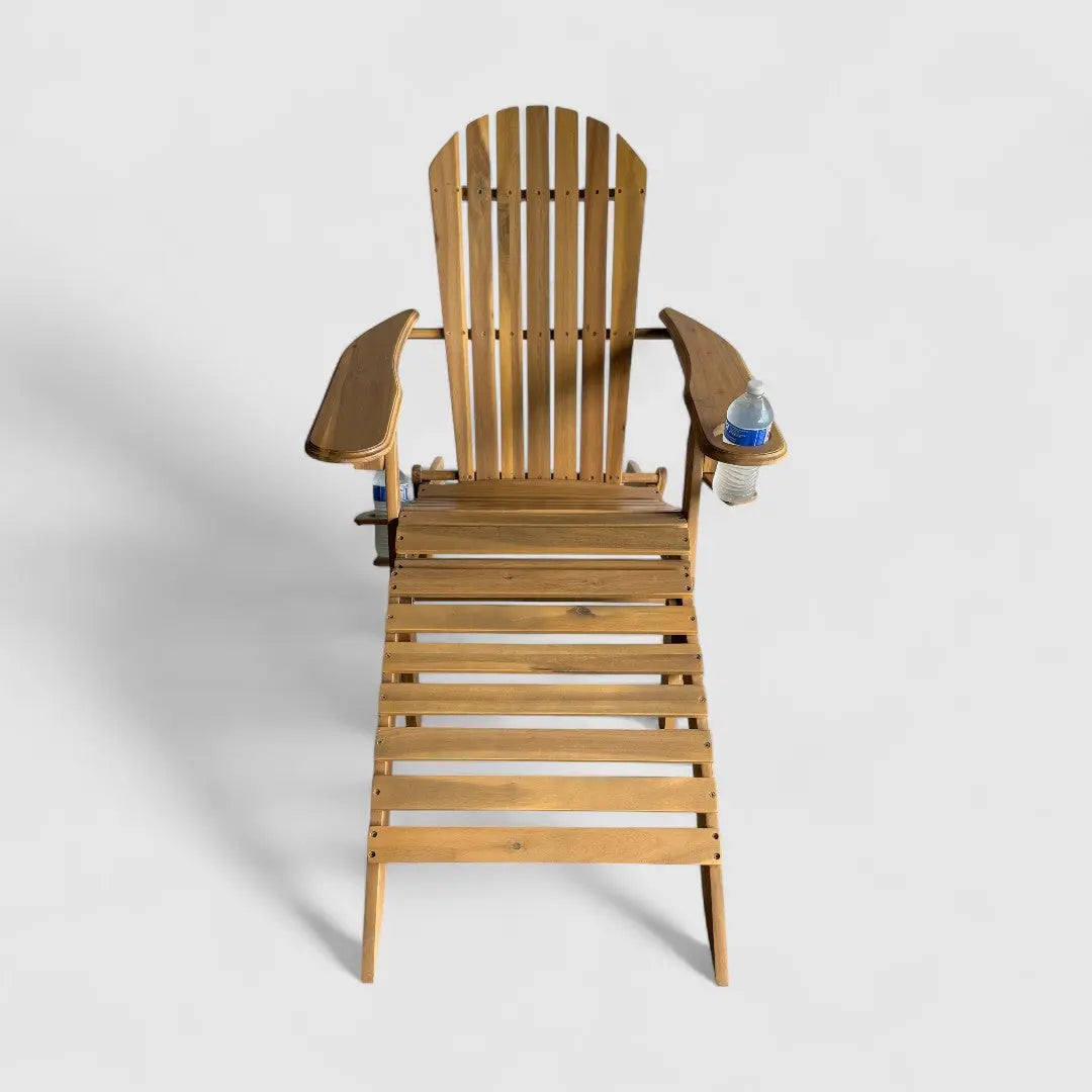 SUSU 5-Piece Adirondack Sunlounge with Leg Rest Set Begili