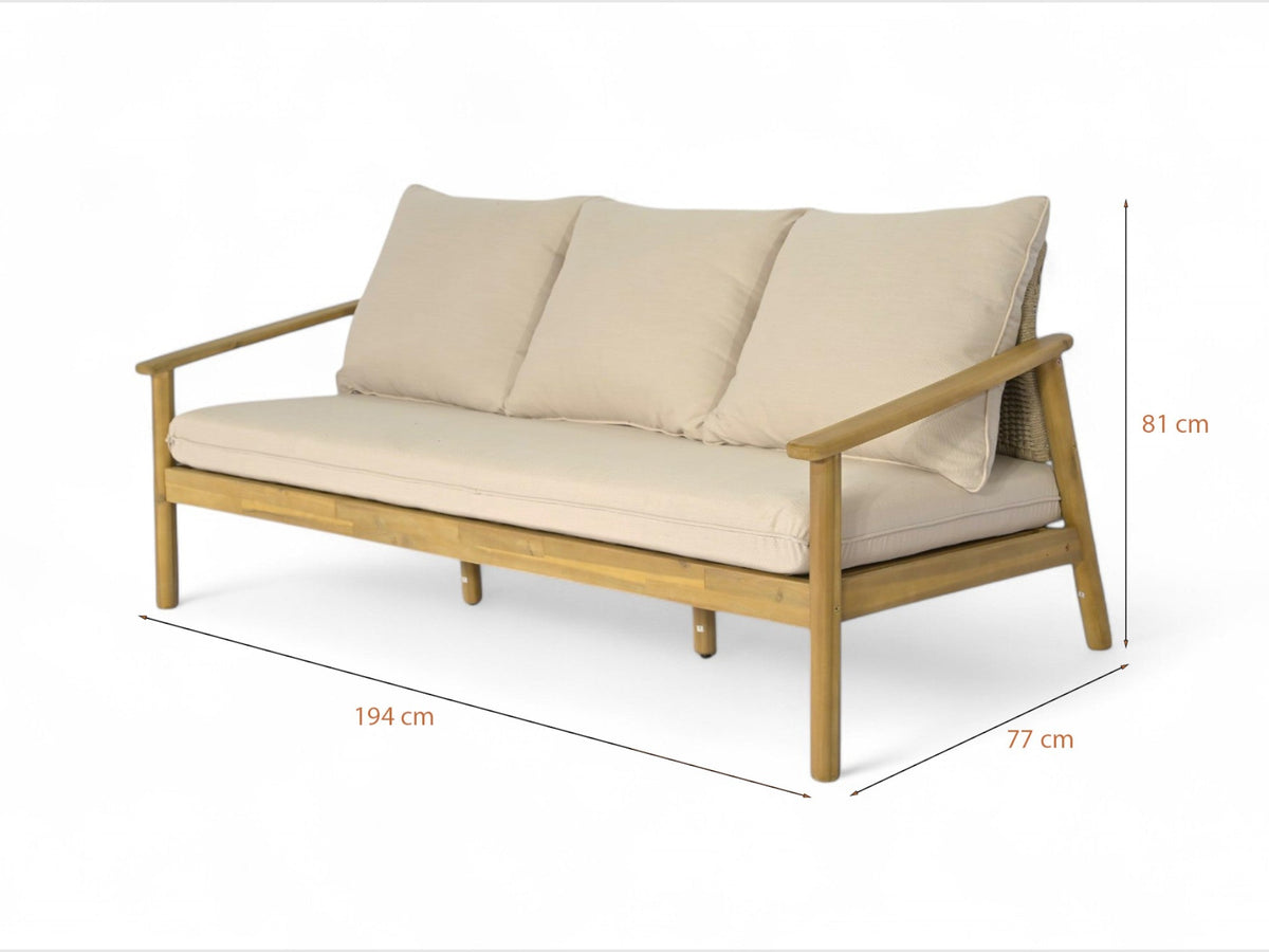 HARRY 5-Seater Outdoor Lounge Set 2 Begili